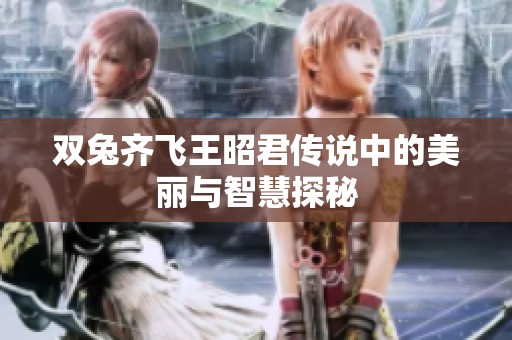 双兔齐飞王昭君传说中的美丽与智慧探秘