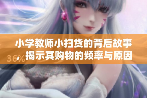 小学教师小扫货的背后故事，揭示其购物的频率与原因