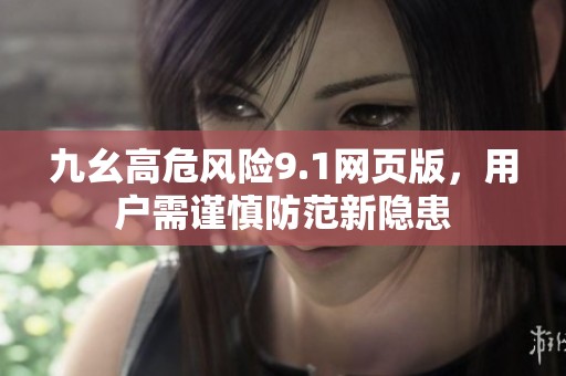 九幺高危风险9.1网页版，用户需谨慎防范新隐患