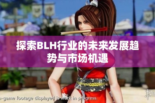 探索BLH行业的未来发展趋势与市场机遇