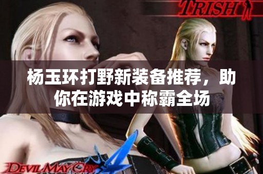 杨玉环打野新装备推荐，助你在游戏中称霸全场