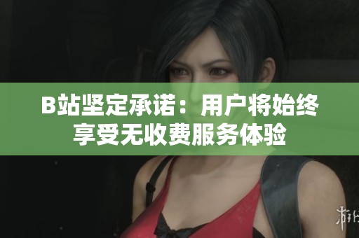 B站坚定承诺：用户将始终享受无收费服务体验