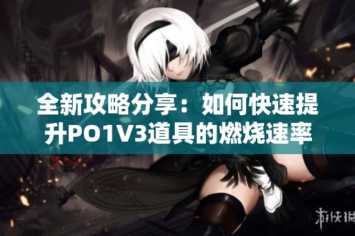 全新攻略分享：如何快速提升PO1V3道具的燃烧速率