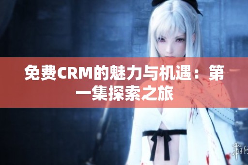 免费CRM的魅力与机遇：第一集探索之旅