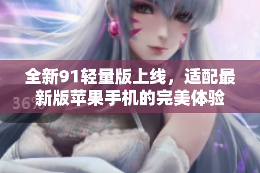 全新91轻量版上线，适配最新版苹果手机的完美体验
