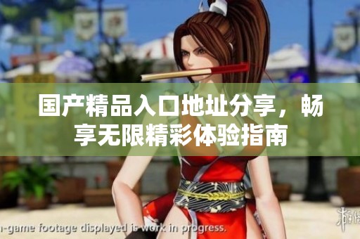 国产精品入口地址分享，畅享无限精彩体验指南