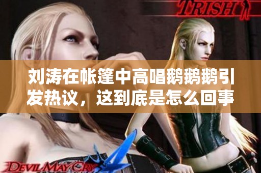 刘涛在帐篷中高唱鹅鹅鹅引发热议，这到底是怎么回事？