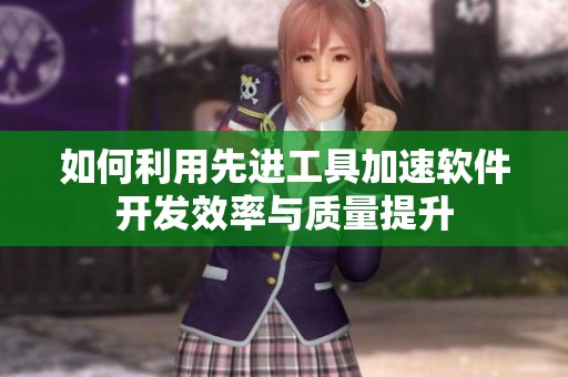如何利用先进工具加速软件开发效率与质量提升