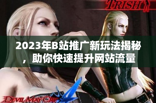 2023年B站推广新玩法揭秘，助你快速提升网站流量