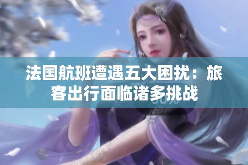 法国航班遭遇五大困扰：旅客出行面临诸多挑战