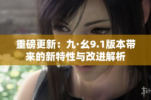 重磅更新：九·幺9.1版本带来的新特性与改进解析