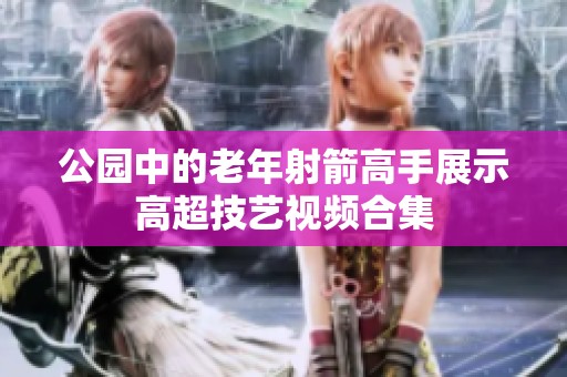 公园中的老年射箭高手展示高超技艺视频合集