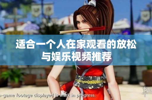 适合一个人在家观看的放松与娱乐视频推荐