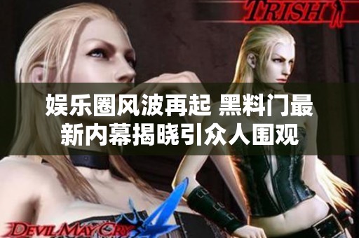 娱乐圈风波再起 黑料门最新内幕揭晓引众人围观