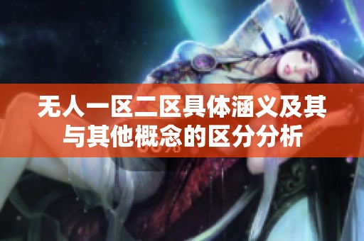 无人一区二区具体涵义及其与其他概念的区分分析