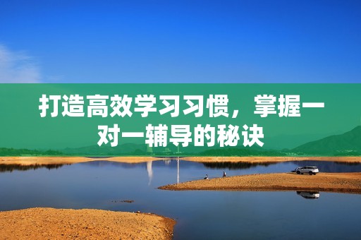 打造高效学习习惯，掌握一对一辅导的秘诀
