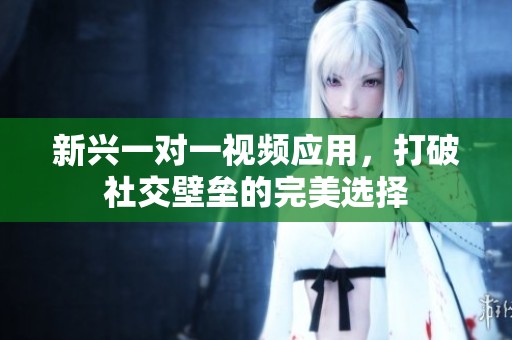 新兴一对一视频应用，打破社交壁垒的完美选择