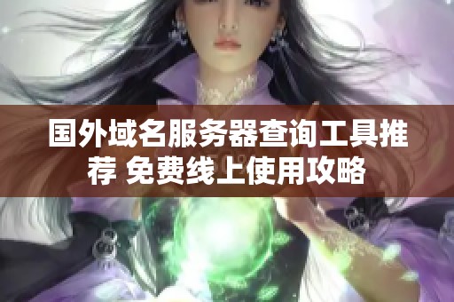 国外域名服务器查询工具推荐 免费线上使用攻略
