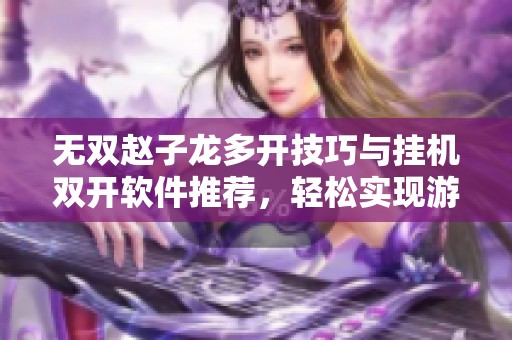 无双赵子龙多开技巧与挂机双开软件推荐，轻松实现游戏多开体验