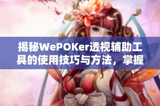 揭秘WePOKer透视辅助工具的使用技巧与方法，掌握专业师傅的经验宝典