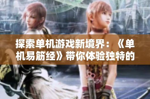 探索单机游戏新境界：《单机易筋经》带你体验独特的电脑游戏快乐与乐趣