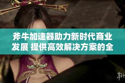 斧牛加速器助力新时代商业发展 提供高效解决方案的全面探索