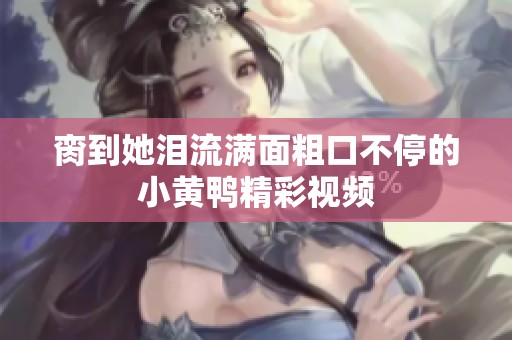 脔到她泪流满面粗口不停的小黄鸭精彩视频