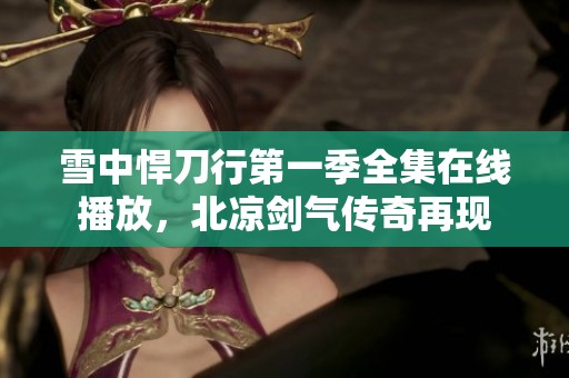 雪中悍刀行第一季全集在线播放，北凉剑气传奇再现