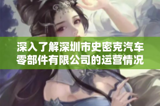 深入了解深圳市史密克汽车零部件有限公司的运营情况与发展前景