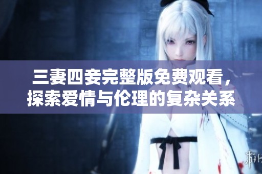 三妻四妾完整版免费观看，探索爱情与伦理的复杂关系
