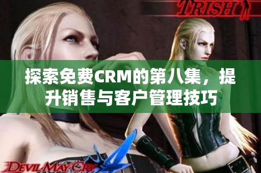 探索免费CRM的第八集，提升销售与客户管理技巧