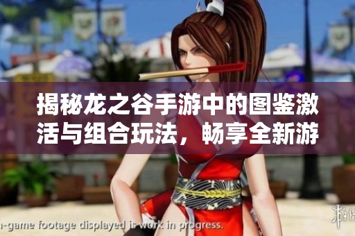 揭秘龙之谷手游中的图鉴激活与组合玩法，畅享全新游戏体验！