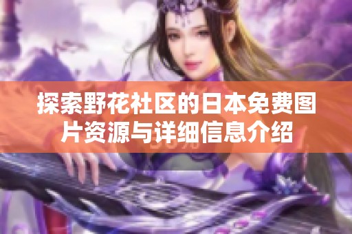 探索野花社区的日本免费图片资源与详细信息介绍