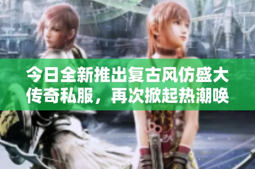 今日全新推出复古风仿盛大传奇私服，再次掀起热潮唤醒经典回忆