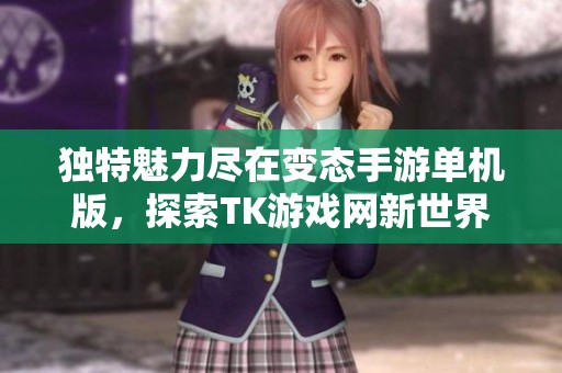 独特魅力尽在变态手游单机版，探索TK游戏网新世界的无限可能
