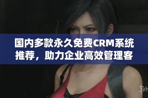 国内多款永久免费CRM系统推荐，助力企业高效管理客户关系