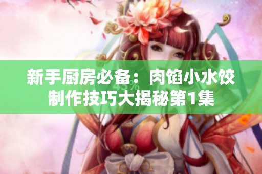新手厨房必备：肉馅小水饺制作技巧大揭秘第1集