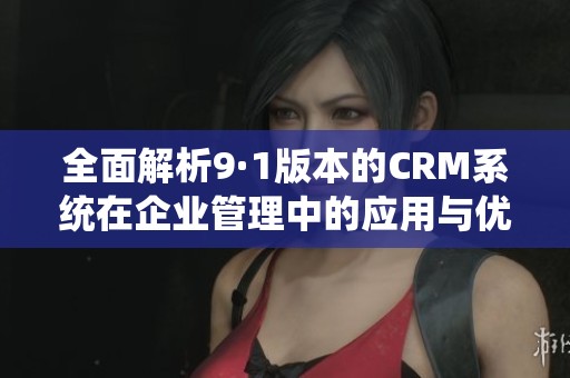 全面解析9·1版本的CRM系统在企业管理中的应用与优势
