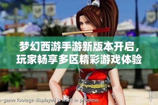 梦幻西游手游新版本开启，玩家畅享多区精彩游戏体验