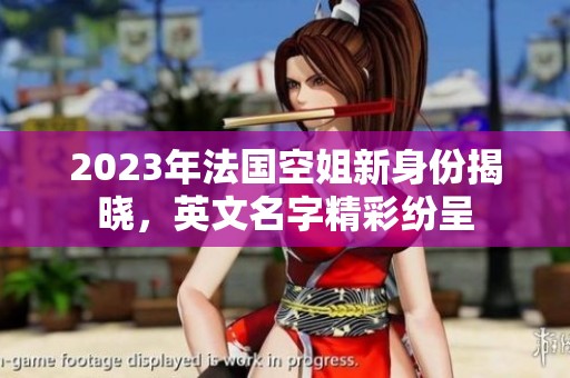 2023年法国空姐新身份揭晓，英文名字精彩纷呈