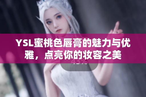 YSL蜜桃色唇膏的魅力与优雅，点亮你的妆容之美
