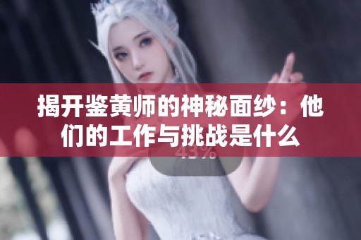 揭开鉴黄师的神秘面纱：他们的工作与挑战是什么