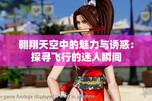 翱翔天空中的魅力与诱惑：探寻飞行的迷人瞬间