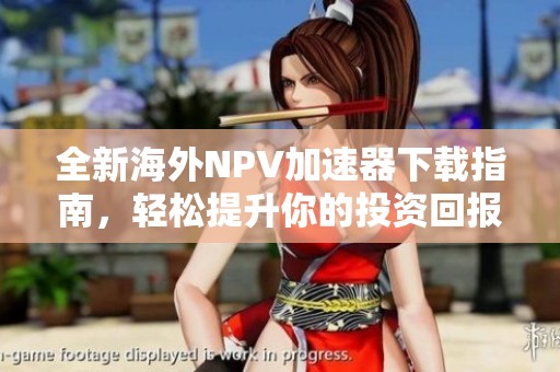 全新海外NPV加速器下载指南，轻松提升你的投资回报率