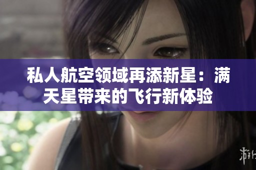 私人航空领域再添新星：满天星带来的飞行新体验
