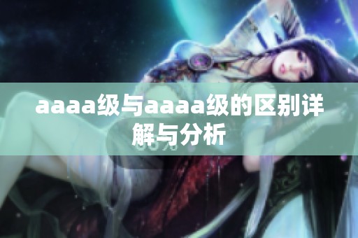 aaaa级与aaaa级的区别详解与分析