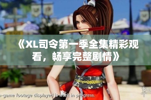 《XL司令第一季全集精彩观看，畅享完整剧情》
