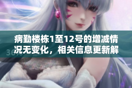 病勤楼栋1至12号的增减情况无变化，相关信息更新解析