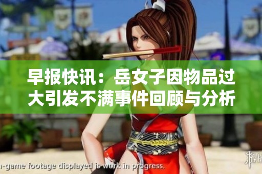 早报快讯：岳女子因物品过大引发不满事件回顾与分析