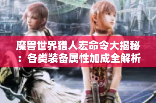 魔兽世界猎人宏命令大揭秘：各类装备属性加成全解析